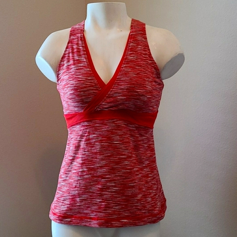 Lululemon Deep V Pink Tank Top